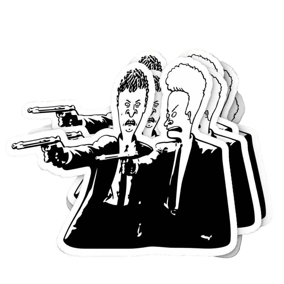 Beavis and Butt-Head Do Pulp Fiction Sticker - 2"