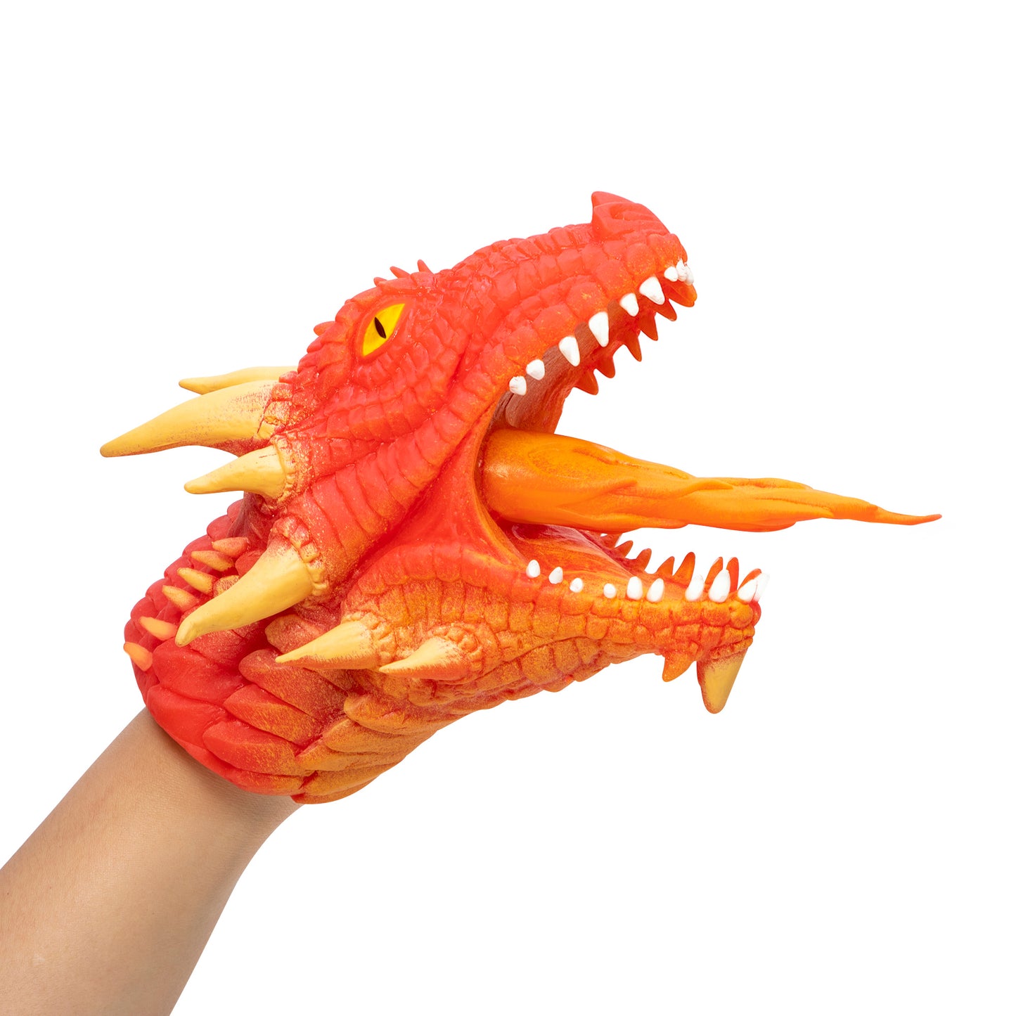Breathing Fire Dragon Head Hand Puppet