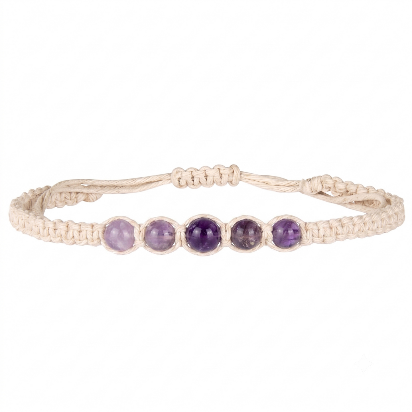 Amethyst Hemp Bracelet