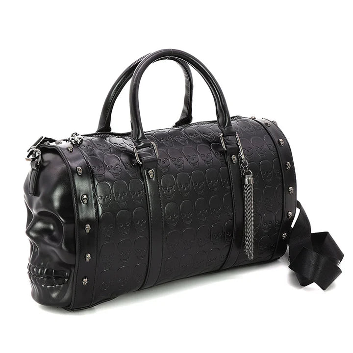 dead skulls travel duffel bag Embossed 3D Molded Skull Duffle Bag