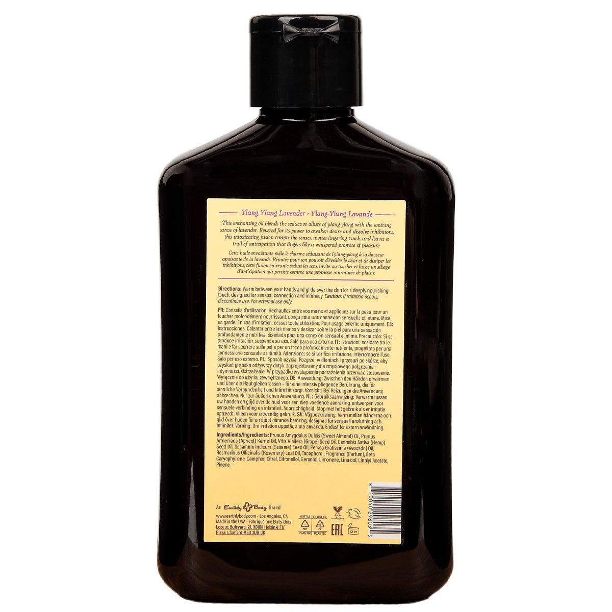 Earthly Body at Night Massage Oil - Ylang Ylang Lavender 8 oz