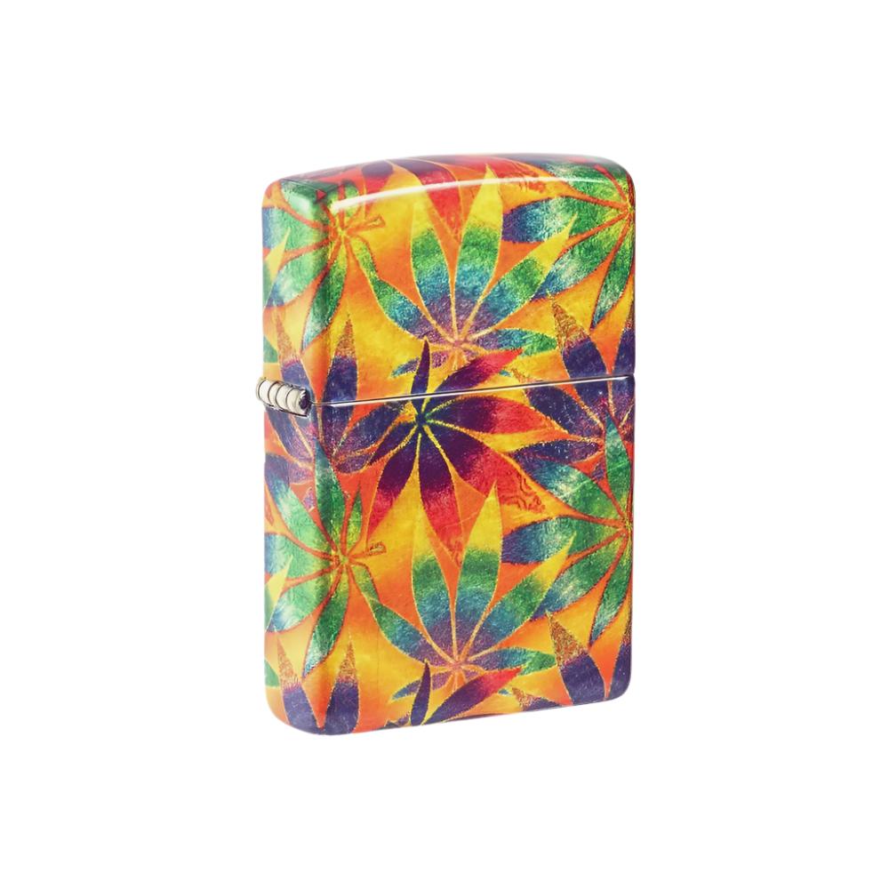 Zippo Lighter Weed Leaves Brass – Sunshine Daydream, image size:1000x1000