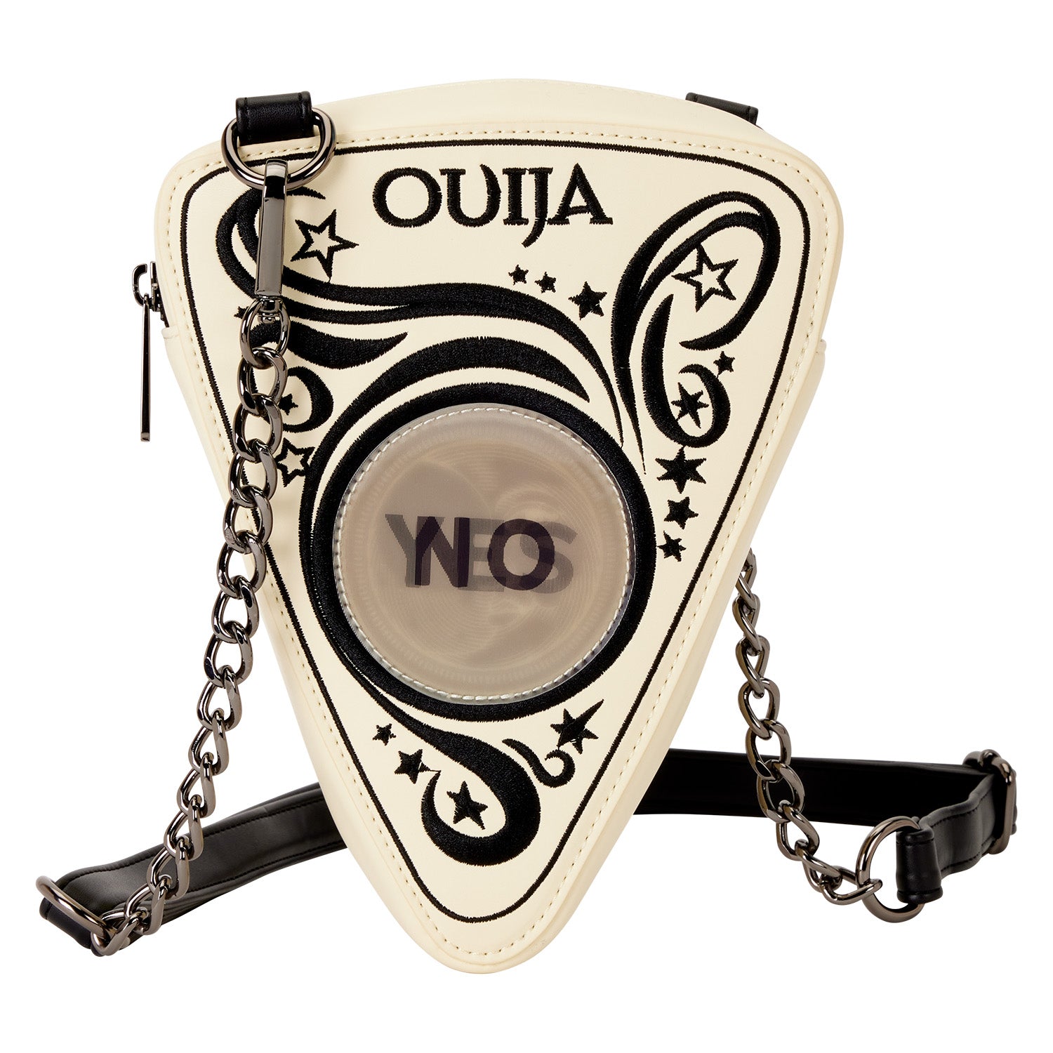 バロウギャングポーチ Loungefly Ouija Planchette Lenticular Glow Figural Crossbody Bag