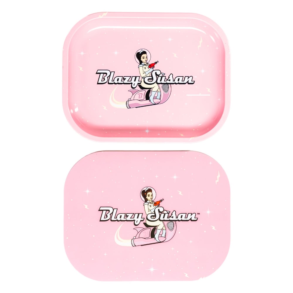 Blazy Susan Small Rolling Tray with Lid - Space Susan