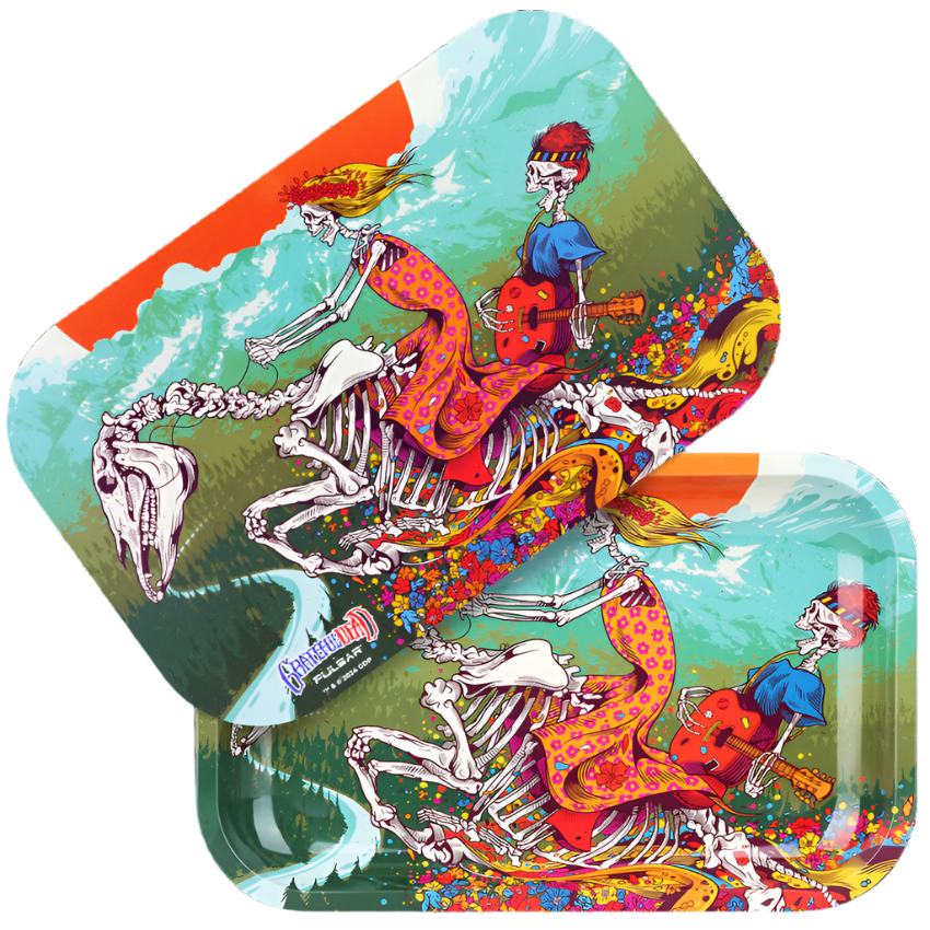 Pulsar x Grateful Dead Dead Horse Rolling Tray with Lid – Sunshine