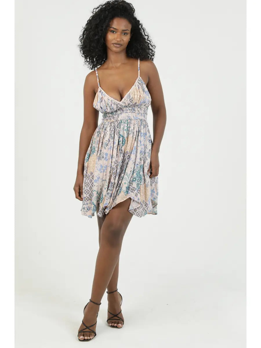 hanky hem beach dress By Anthropologie Strapless Hanky-Hem Midi Perfect for a day at the beach or lounging by the pool Blue Scarf Print Hanky Hem