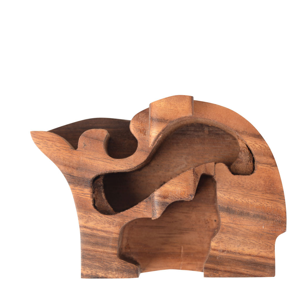 Elephant and Baby Puzzle Box