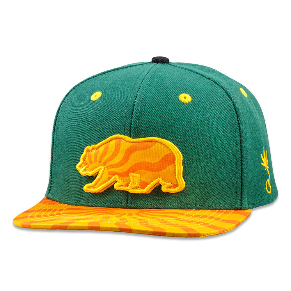 us三軒茶屋 HWY ハット Grassroots California Teapot Removable Bear Green Snapback Hat