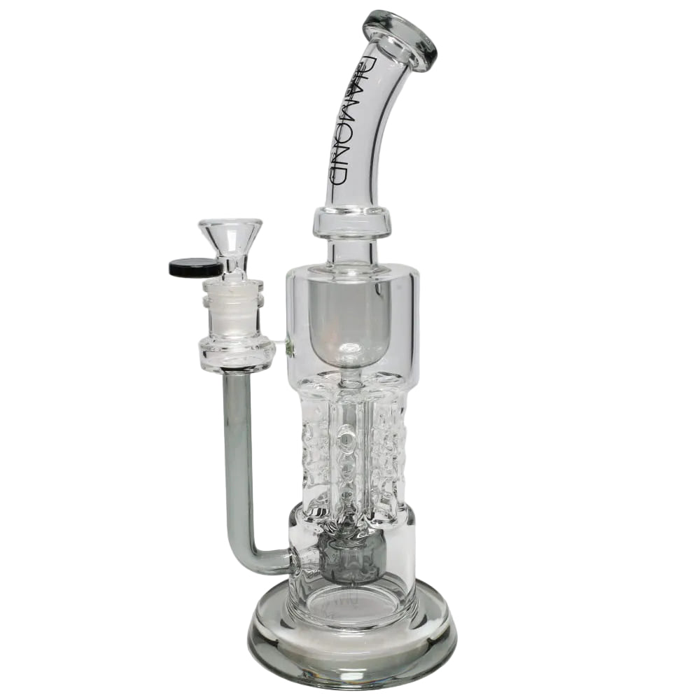 Diamond Glass Color Rim Pillar Perc Incycler