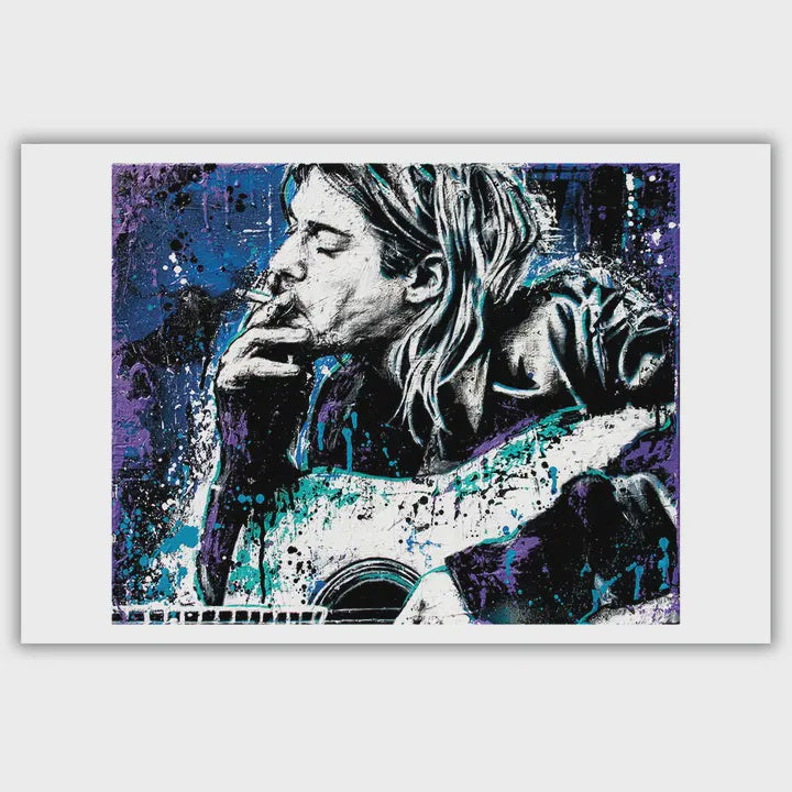 Kurt Cobain Negative Creep Art Print 18 X 12