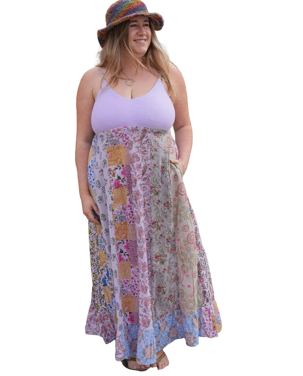 April May Maxi Dress in Lilac