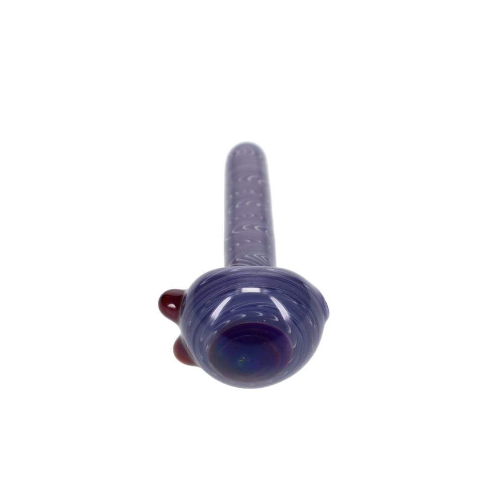 Addison Hanna Glass Purple Wig Wag Spoon