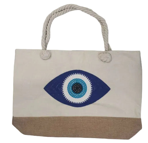 Evil Eye Beach Bag