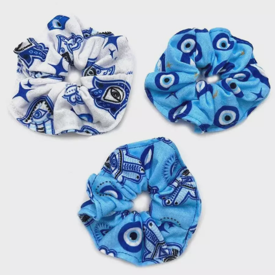 Evil Eye Hair Scrunchie - Assorted