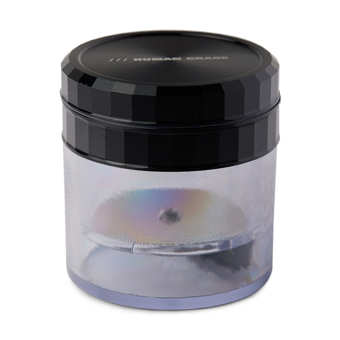 Human Grade 2.5 inch 4 Piece Clear Storage Grinder - Assorted Colors
