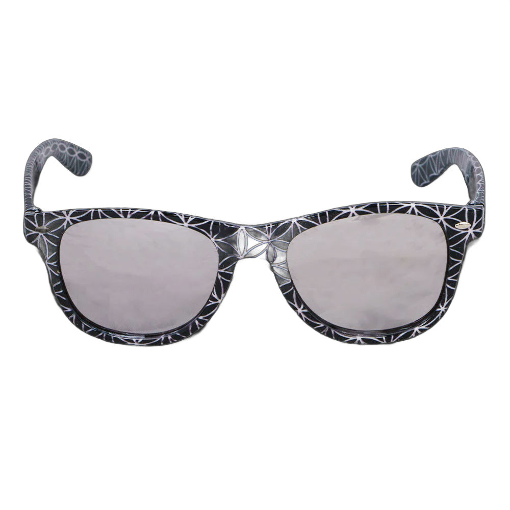 Grassroots California Flower of Life Black Sunglasses