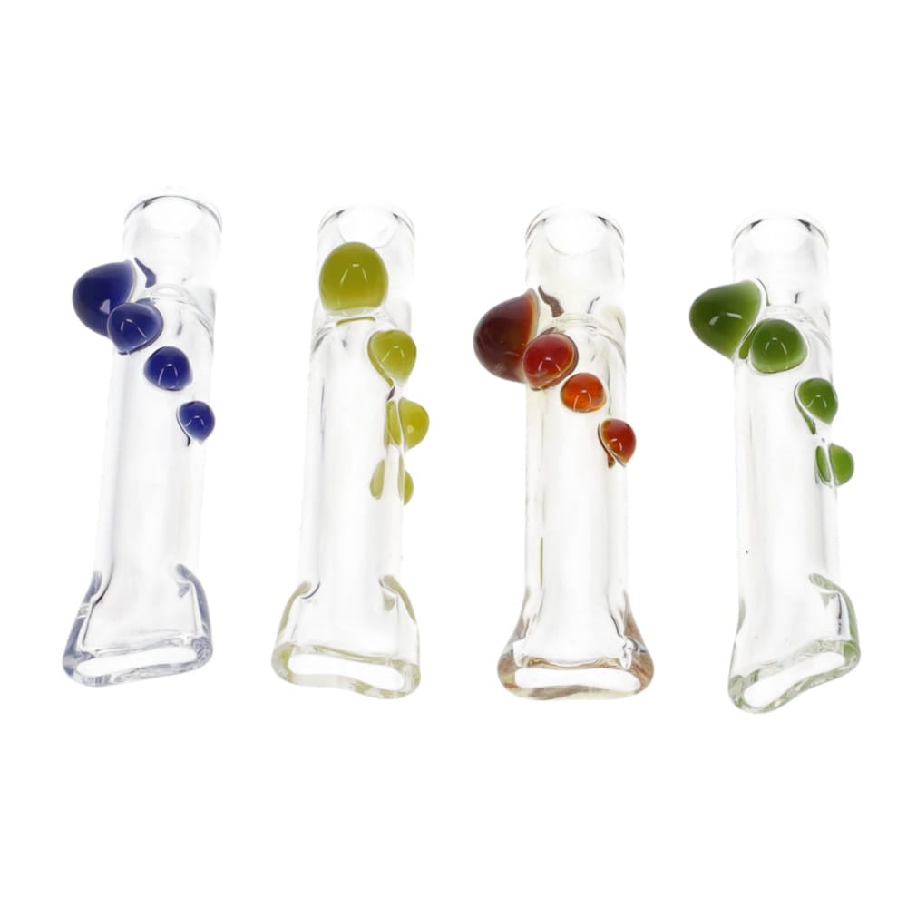 MTN Life Glass Clear w/ Color Dots Round/Flat Bat
