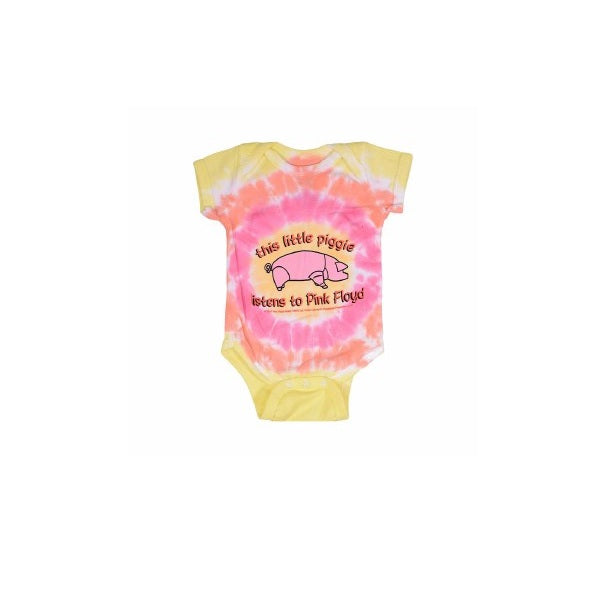 Pink Floyd Kids Lil Piggy Tie Dye Baby Onesie SALE