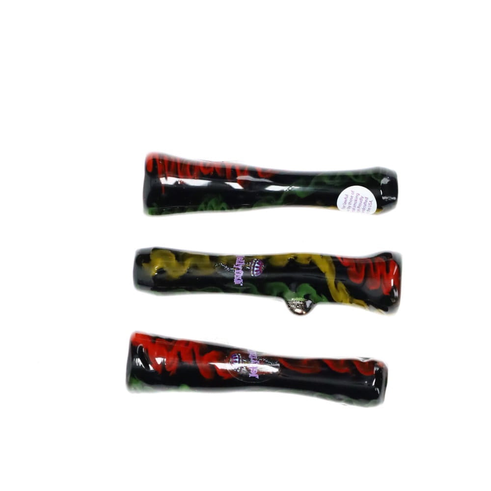 Jellyfish Black Rasta Smear Chillum