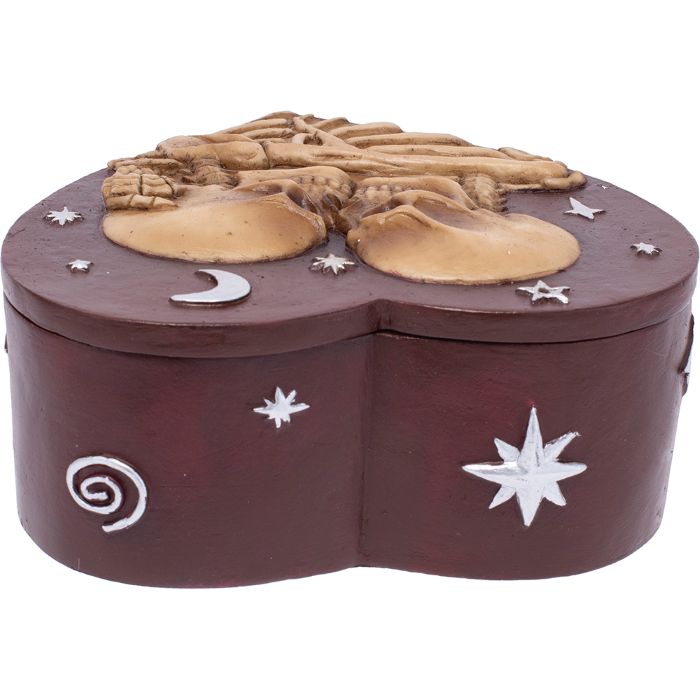 Fujima Skeleton Heart Love Stash Box