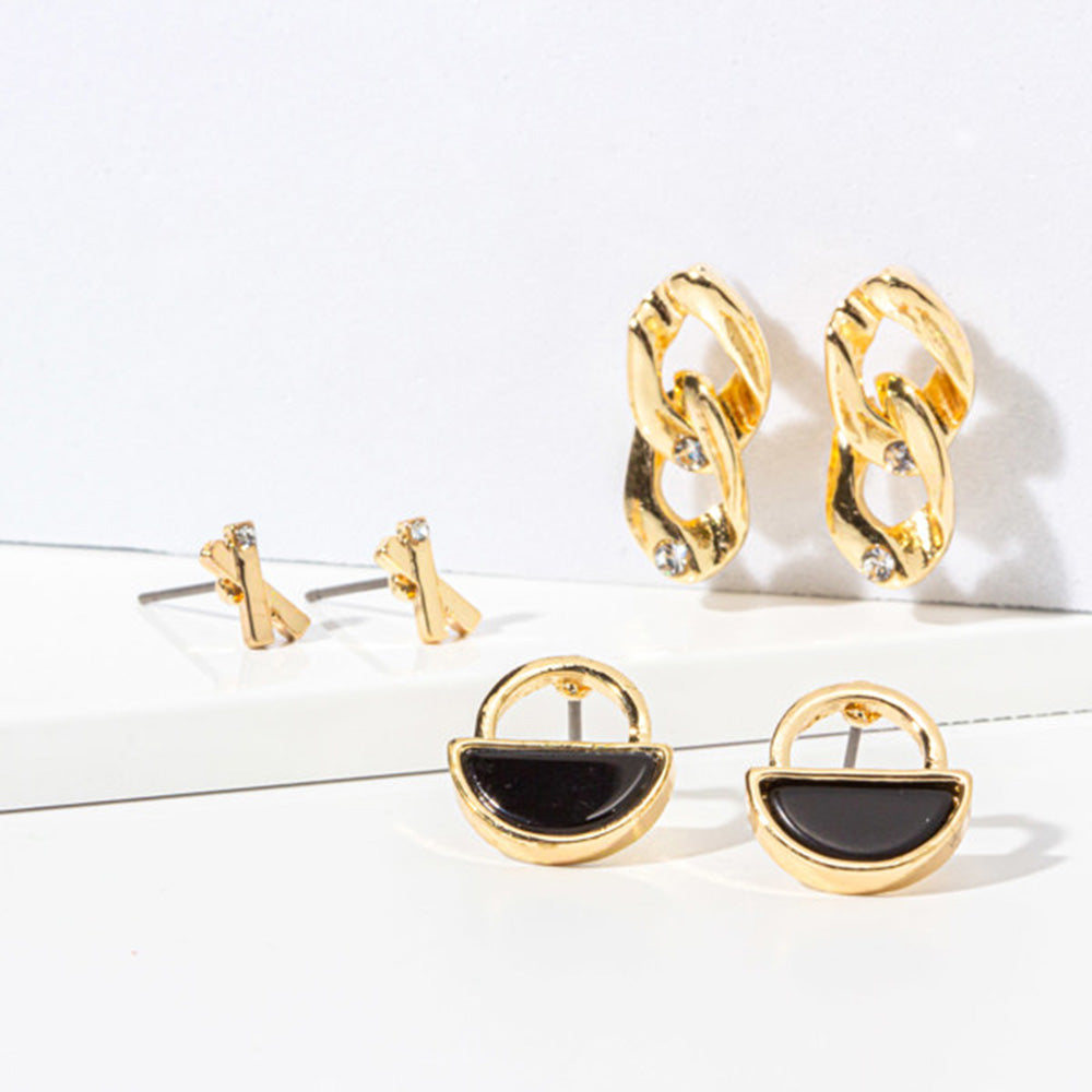 Soul Stacks Black Agate Terra Stone Mix & Match Earring Stack