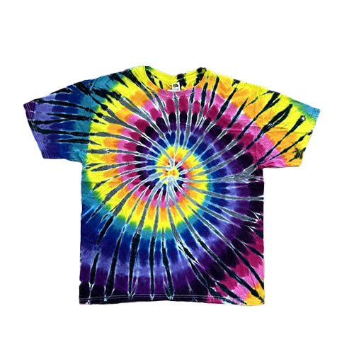 Too Heady Crew Sunset Spiral Tie Dye T-Shirt