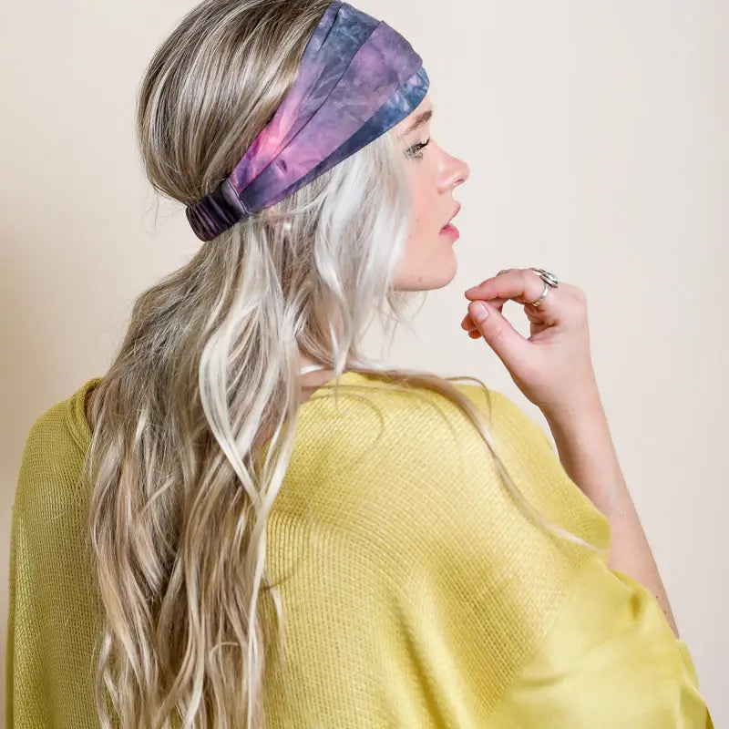 Coral Sky Tie Dye Headwrap