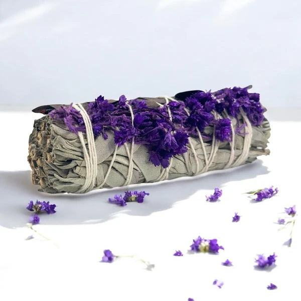 Purple Flowers & Eucalyptus Sage Bundle