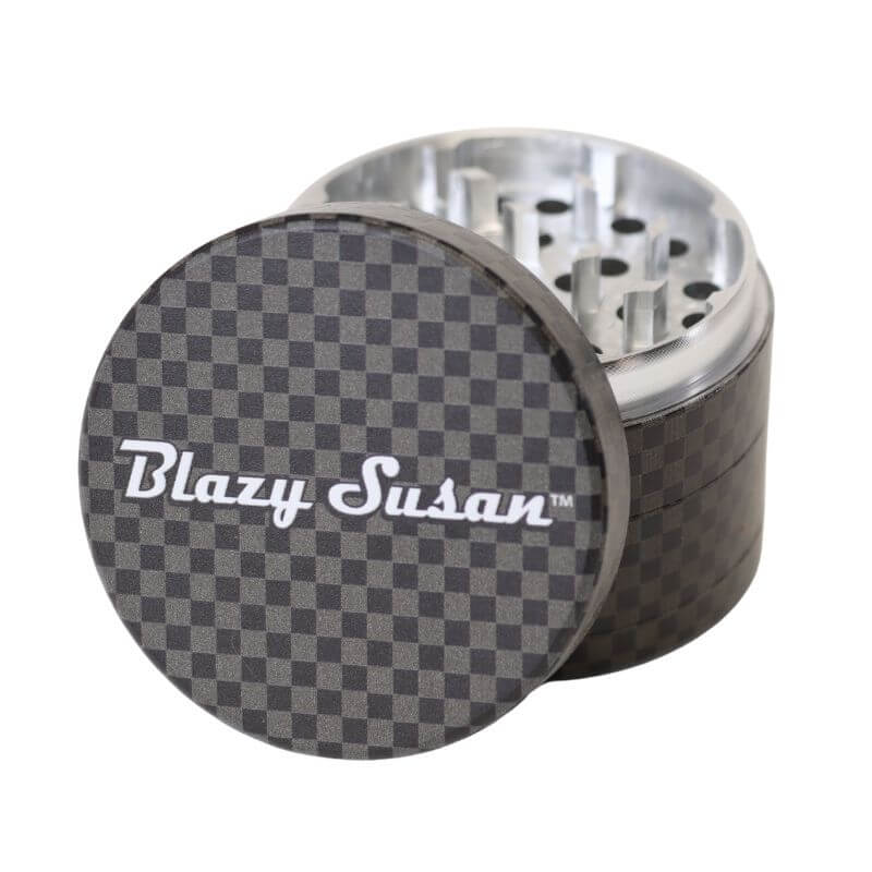 Blazy Susan 4 Piece Grinder - Carbon Fiber Black