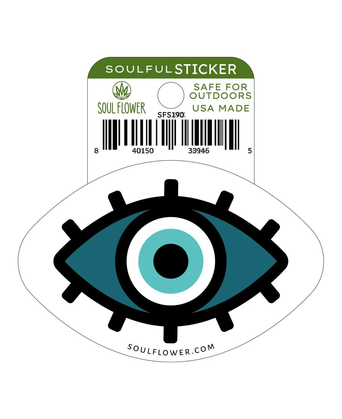 Soul Flower Evil Eye Sticker