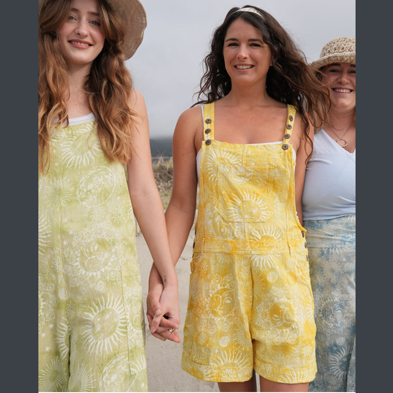 Starstruck Shorts Overalls in Gold