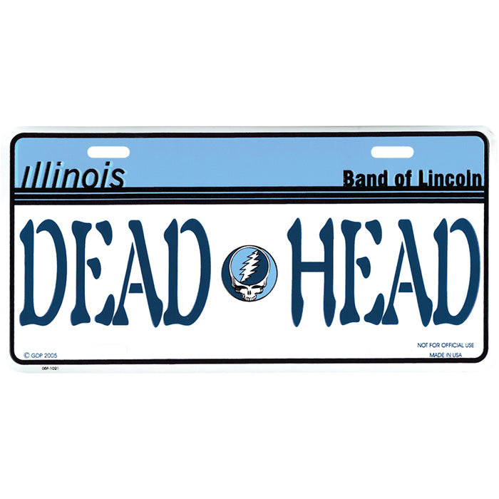 Grateful Dead Illinois Dead Head License Plate