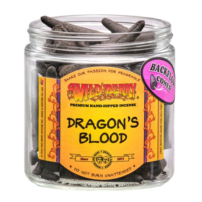 Dragons Blood Wild Berry Backflow Incense Cones