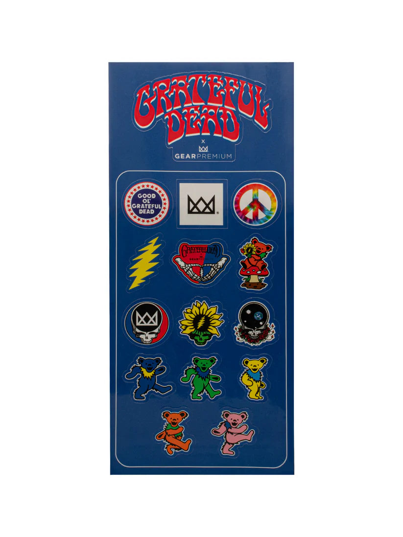 Grateful Dead x Gear Premium 4.5" Dancing Skeleton Hand Pipe & Grinder Set with Collectable Bus Tin