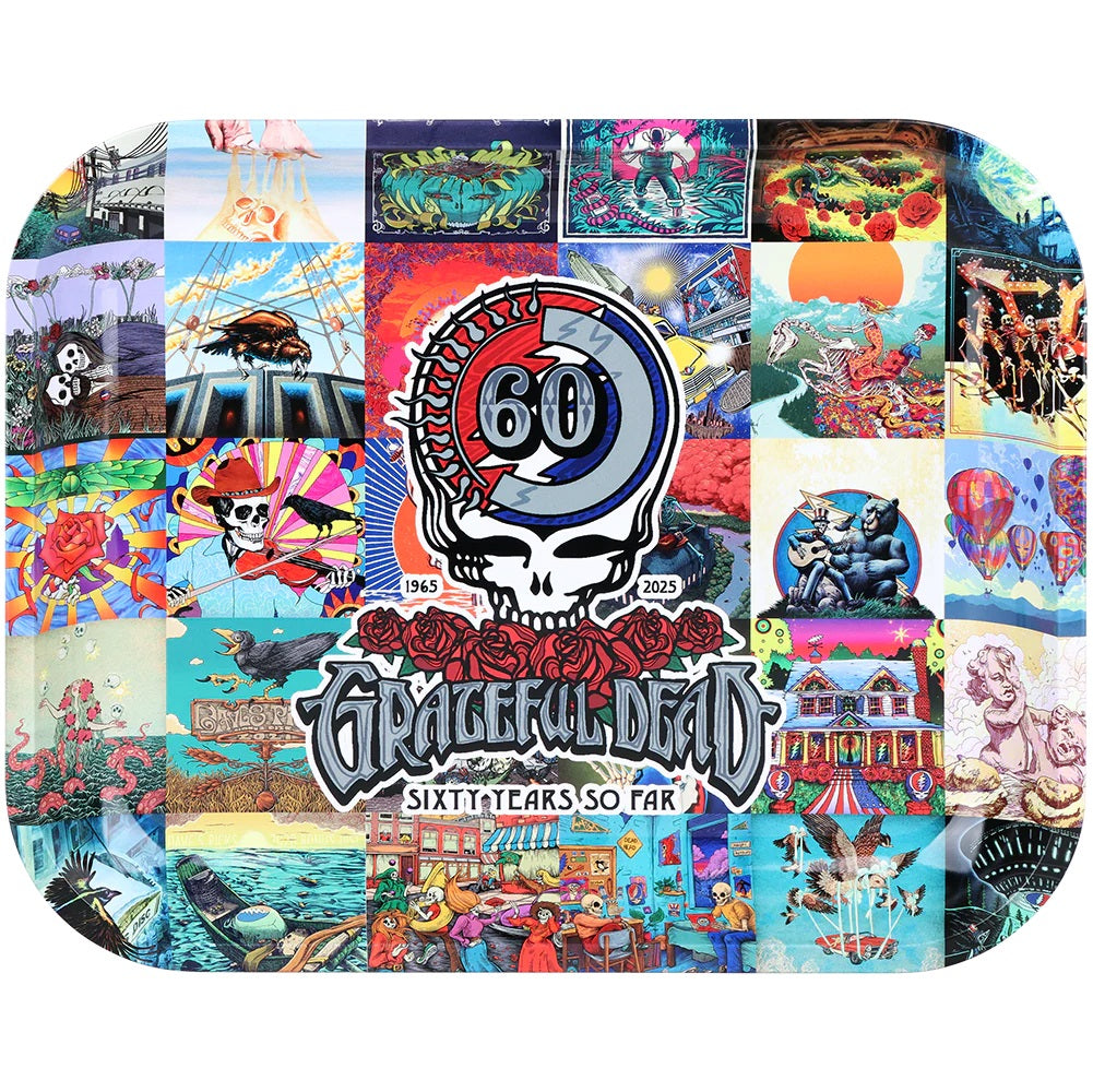 Pulsar x Grateful Dead Large Metal Rolling Tray - 60th Anniversary