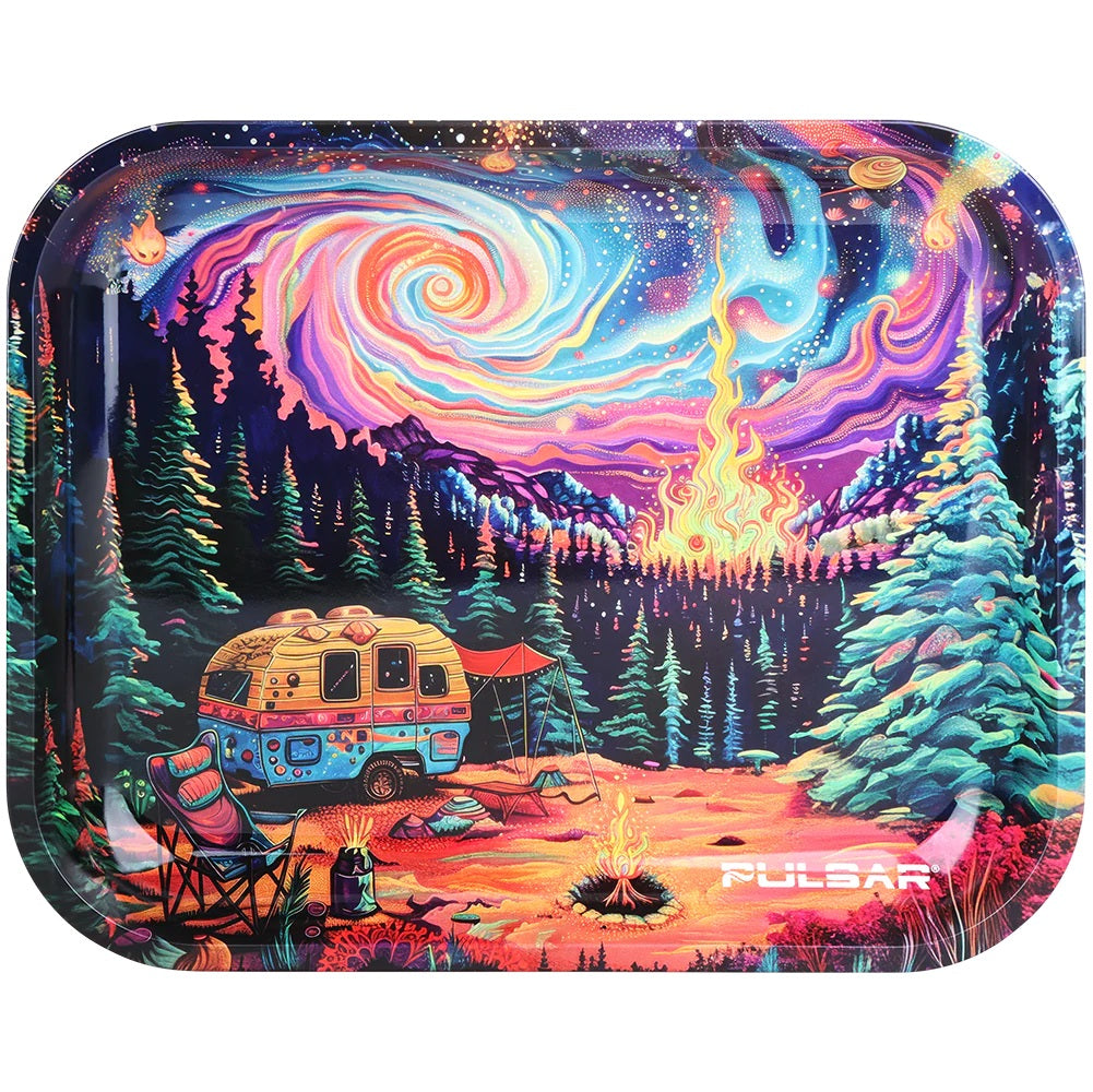 Pulsar Large Metal Rolling Tray - Starry Starry Camp