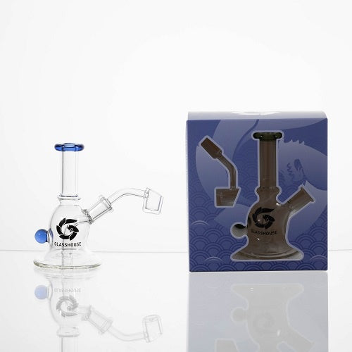 Glass House Color Rim Bell 45 Degree Banger Hanger Rig