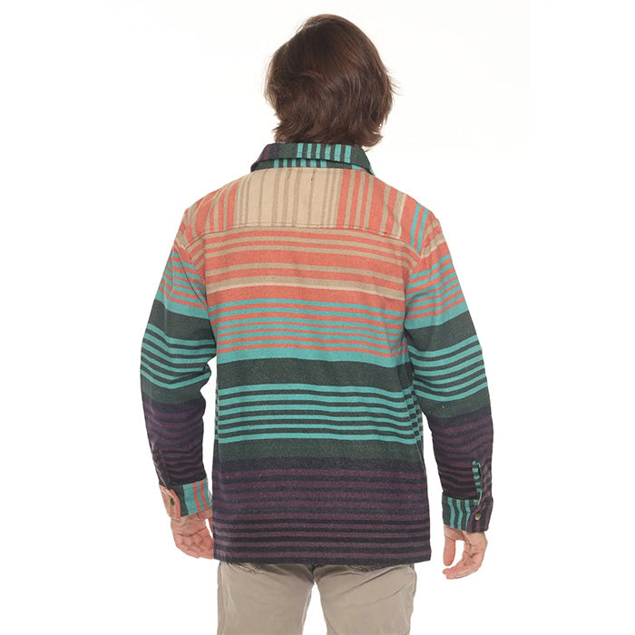 Sediment Zipper Shirt Jacket in Gemstone