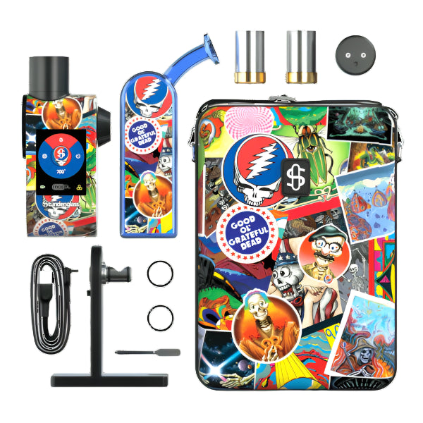 Stündenglass® Grateful Dead Modül + Dok Deluxe Travel Set - Legacy Patchwork