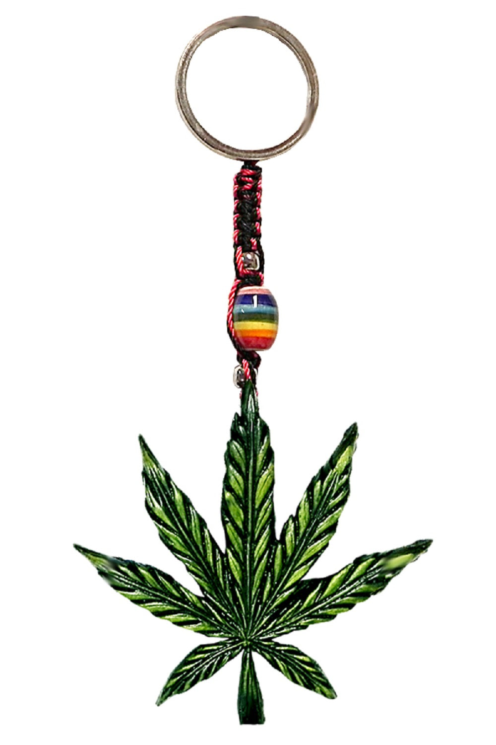 420 Leaf Keychain
