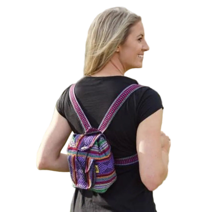 Woven Mini Backpack