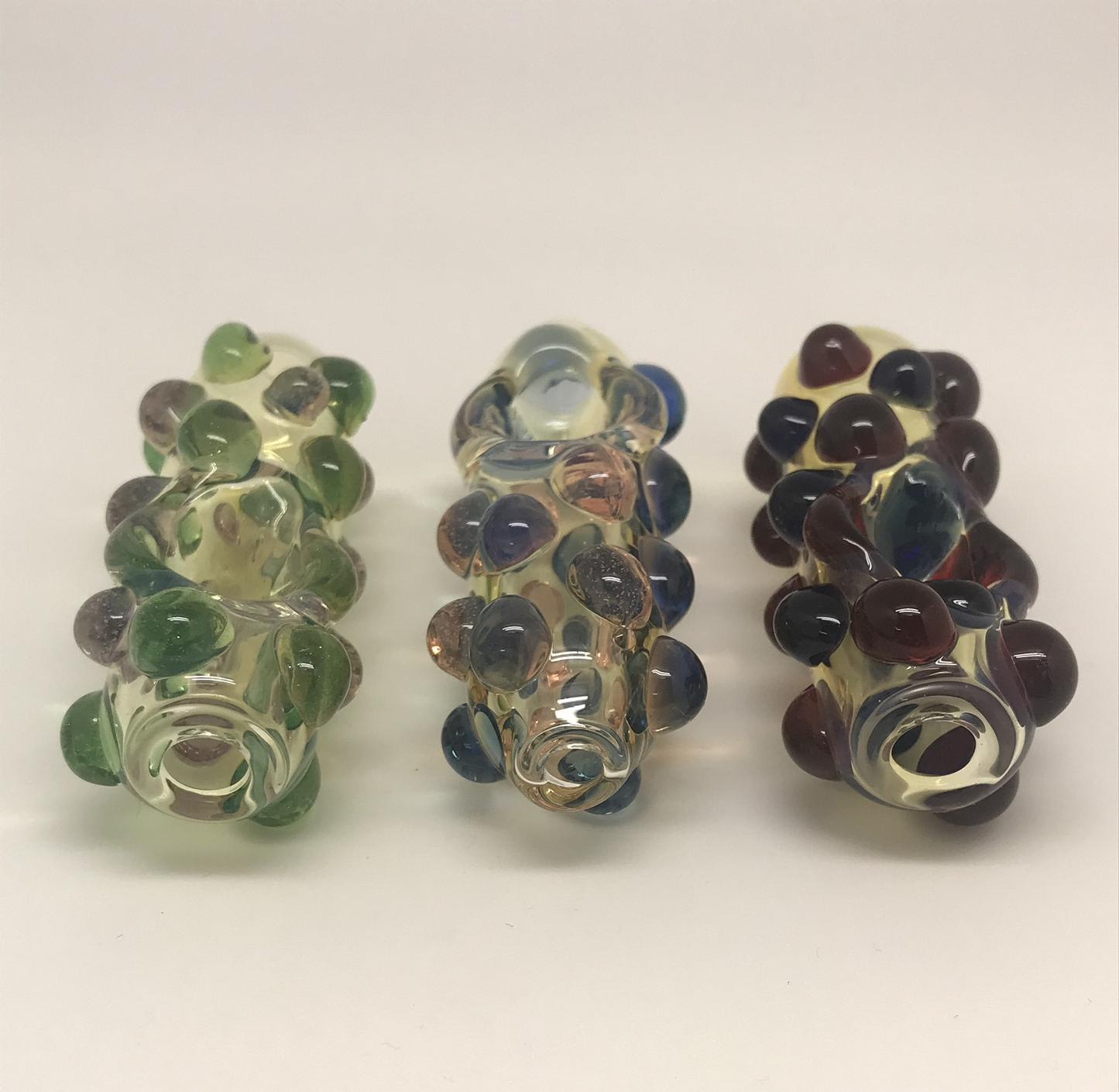 Black Dog Glass Color UV Dot Fumed Steam Roller SALE