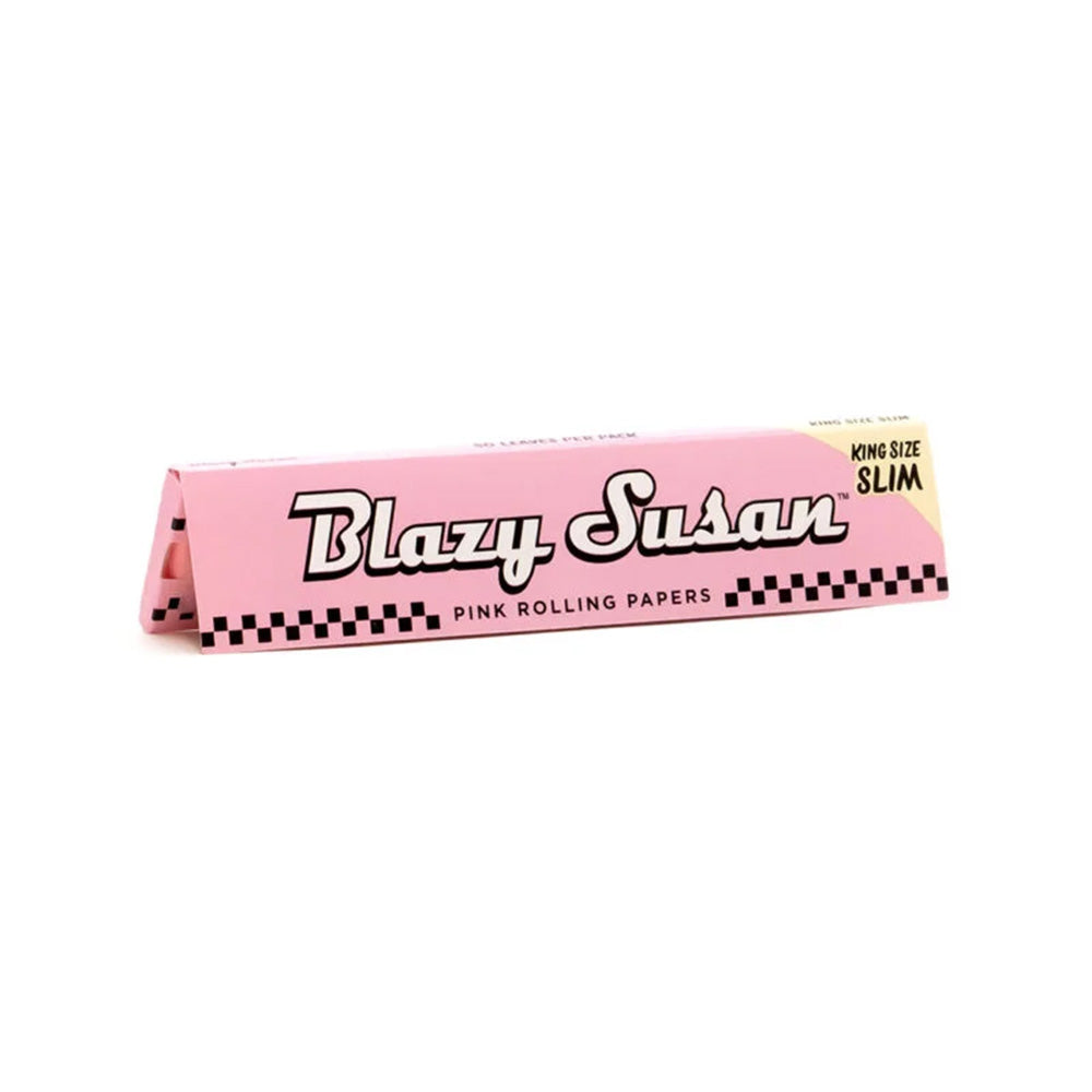 Blazy Susan King Size Slim Pink Rolling Papers / Pink