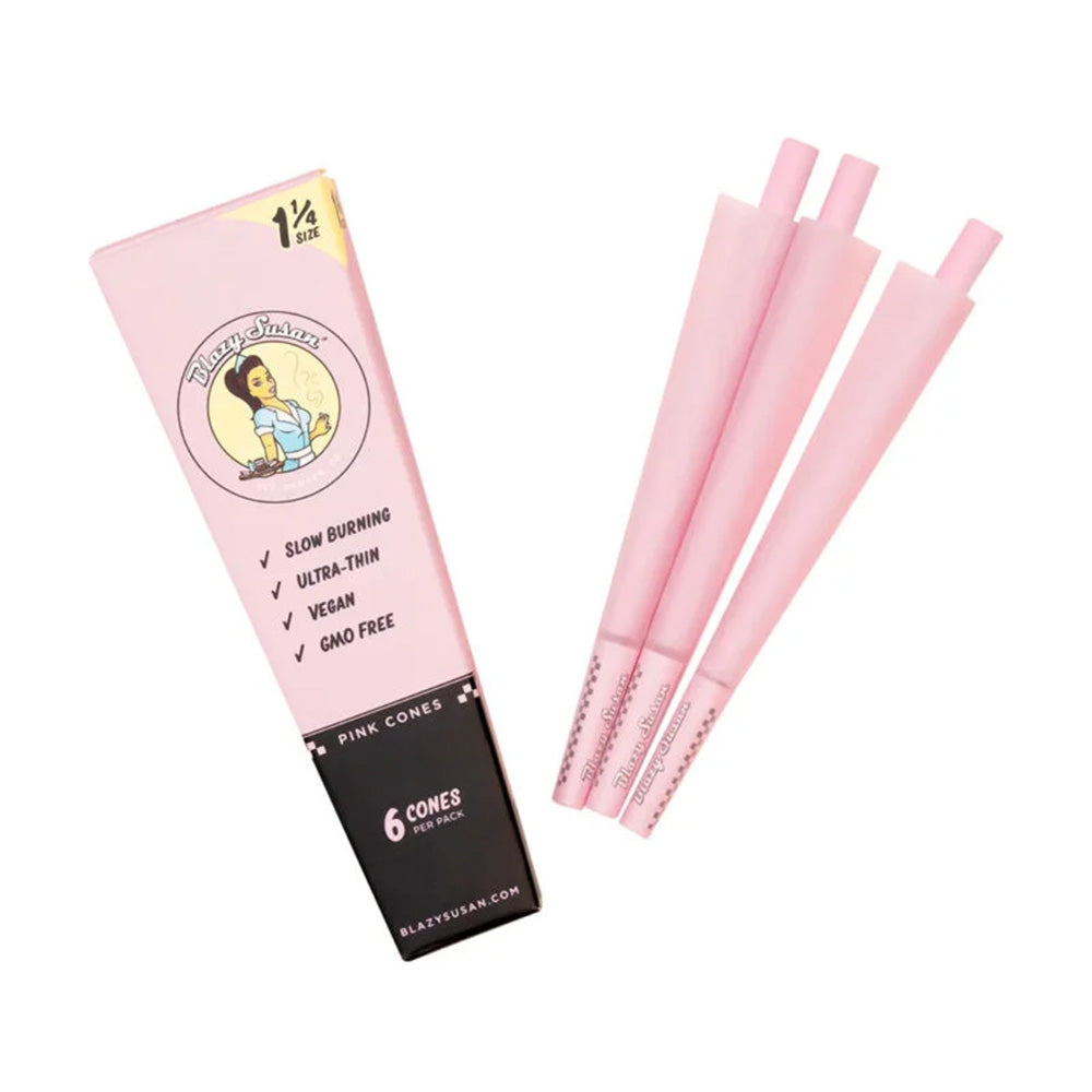 Blazy Susan 1.25 Cones - 6 Pack - Pink