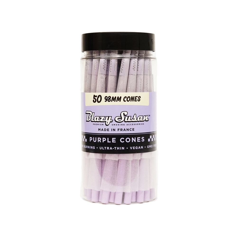 Blazy Susan Cones 98mm - 50 Pack - Purple