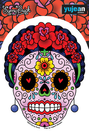 Sunny Buick Calavera Frida Sticker SALE