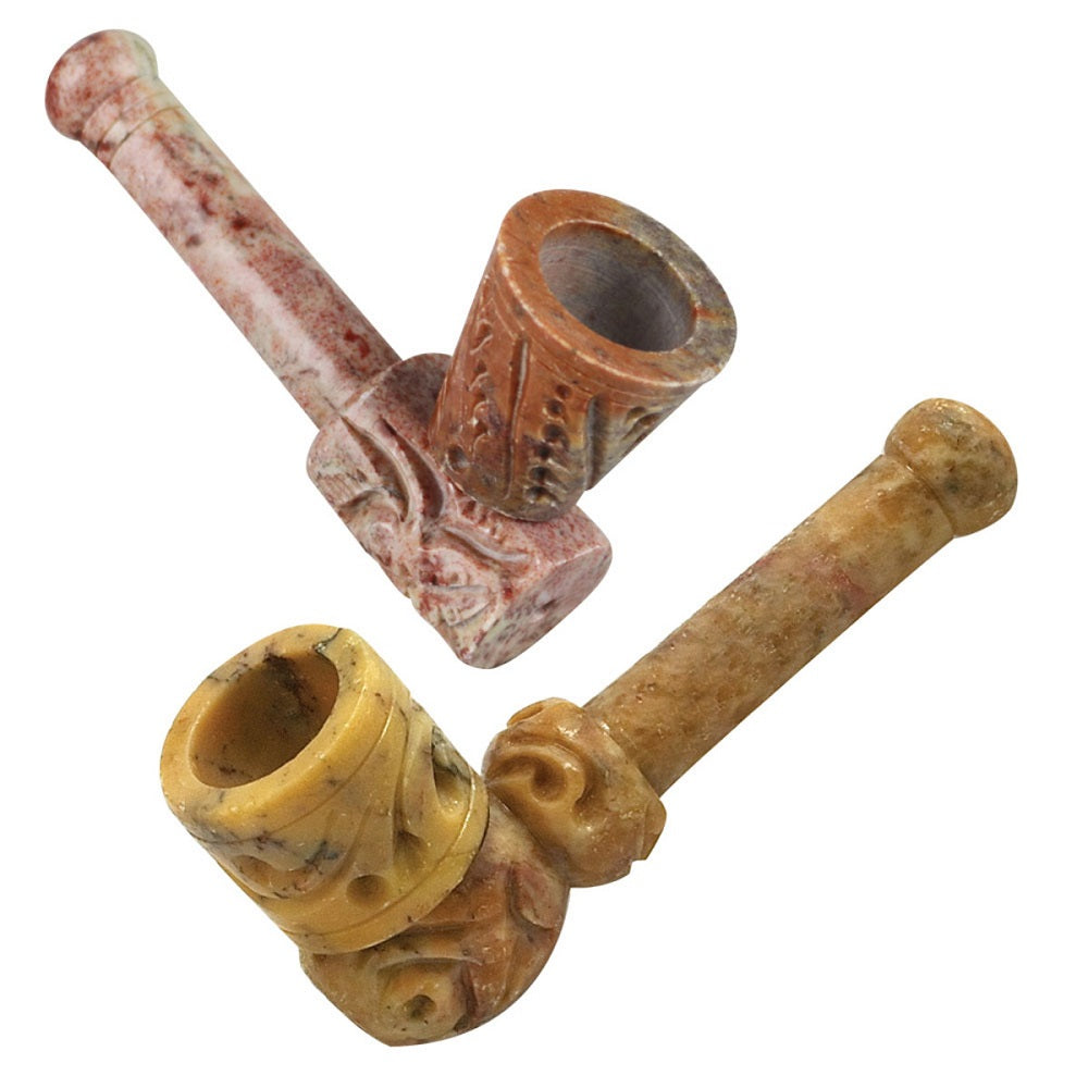 stone tobacco pipe Butz-Choquin Granite (1601) (9mm) Handmade 6 Inch Long Stone