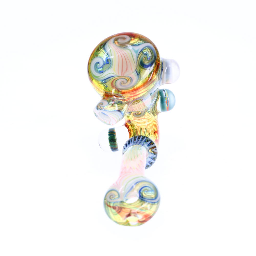 Cowboy Glass Full Color Wig Wag Sherlock-Rainbow White