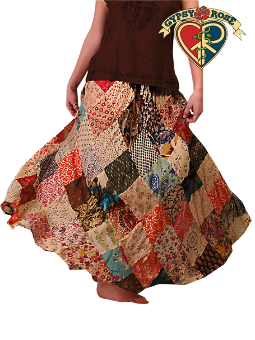 Diamonds are a Girl's Best Friend Patchwork Skirt