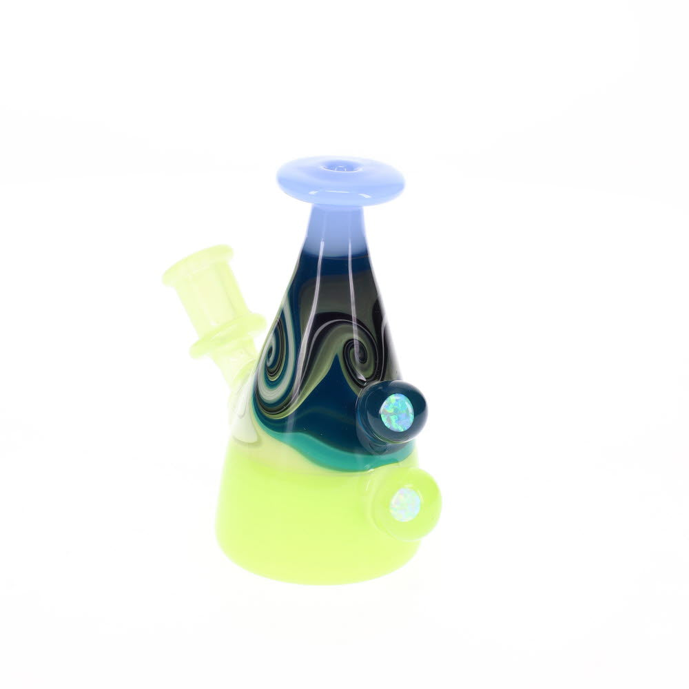 Dusty Glass Worked Milk Bottle SALE